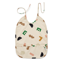 Liewood Lai Waterproof Bib | Graphic Alphabet /Sandy