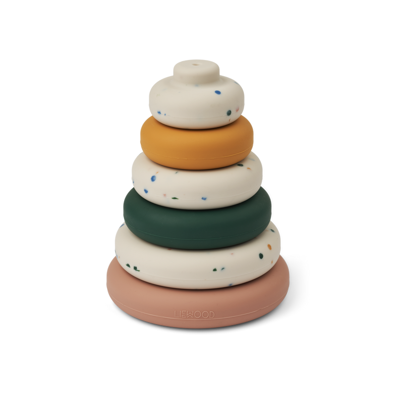 Liewood Day Printed Stack Tower | Splash Dots /Sea Shell