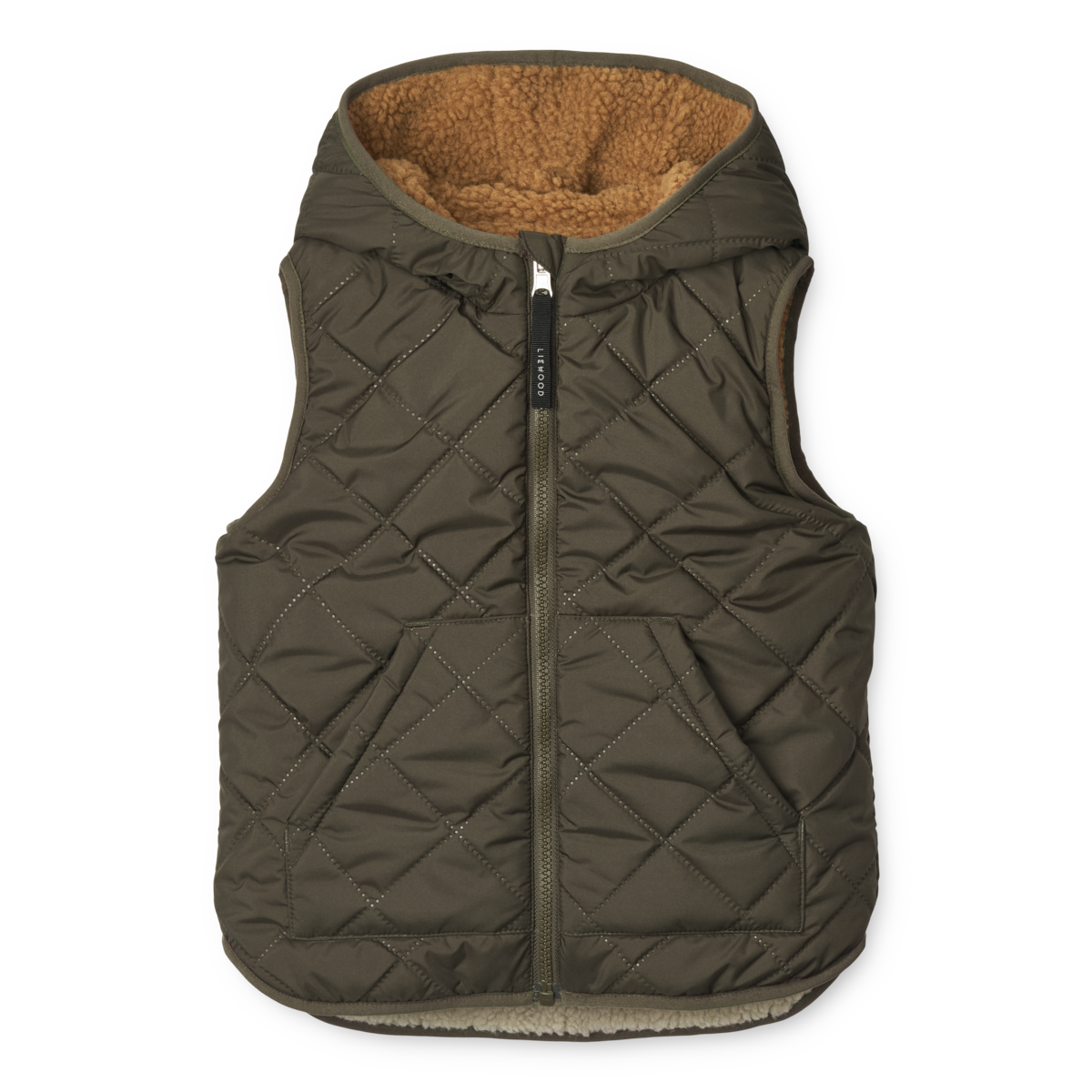 Liewood Diana Reversible Vest | Army Brown Mix