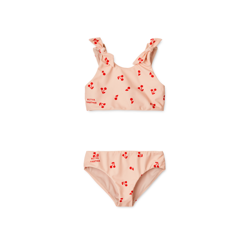 Liewood Bow Printed Bikini Set | Cherries /Apple Blossom