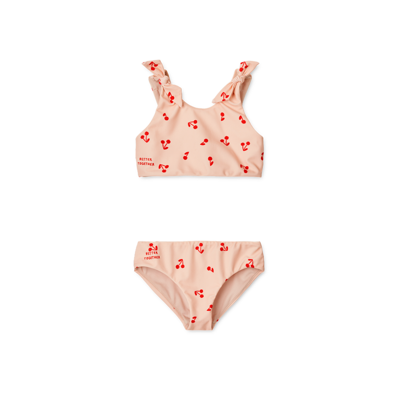 Liewood Bow Printed Bikini Set | Cherries /Apple Blossom