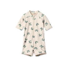 Liewood Max Printed Swimming Jumpsuit With Short Sleeves | Crab /Sandy