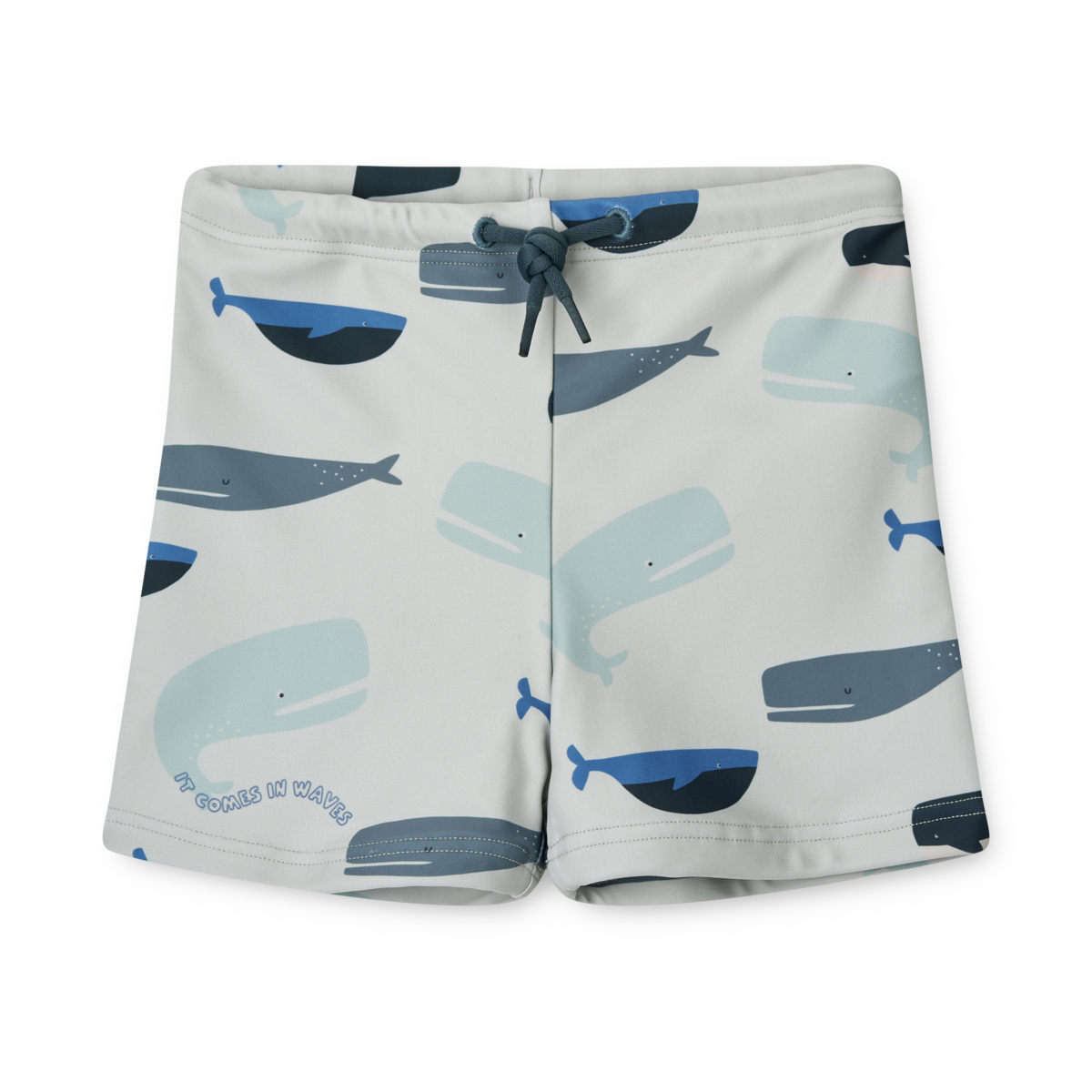 Liewood Otto Swimsuit with print | Whales /Cloud Blue