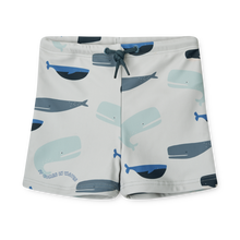 Liewood Otto Swimsuit with print | Whales /Cloud Blue