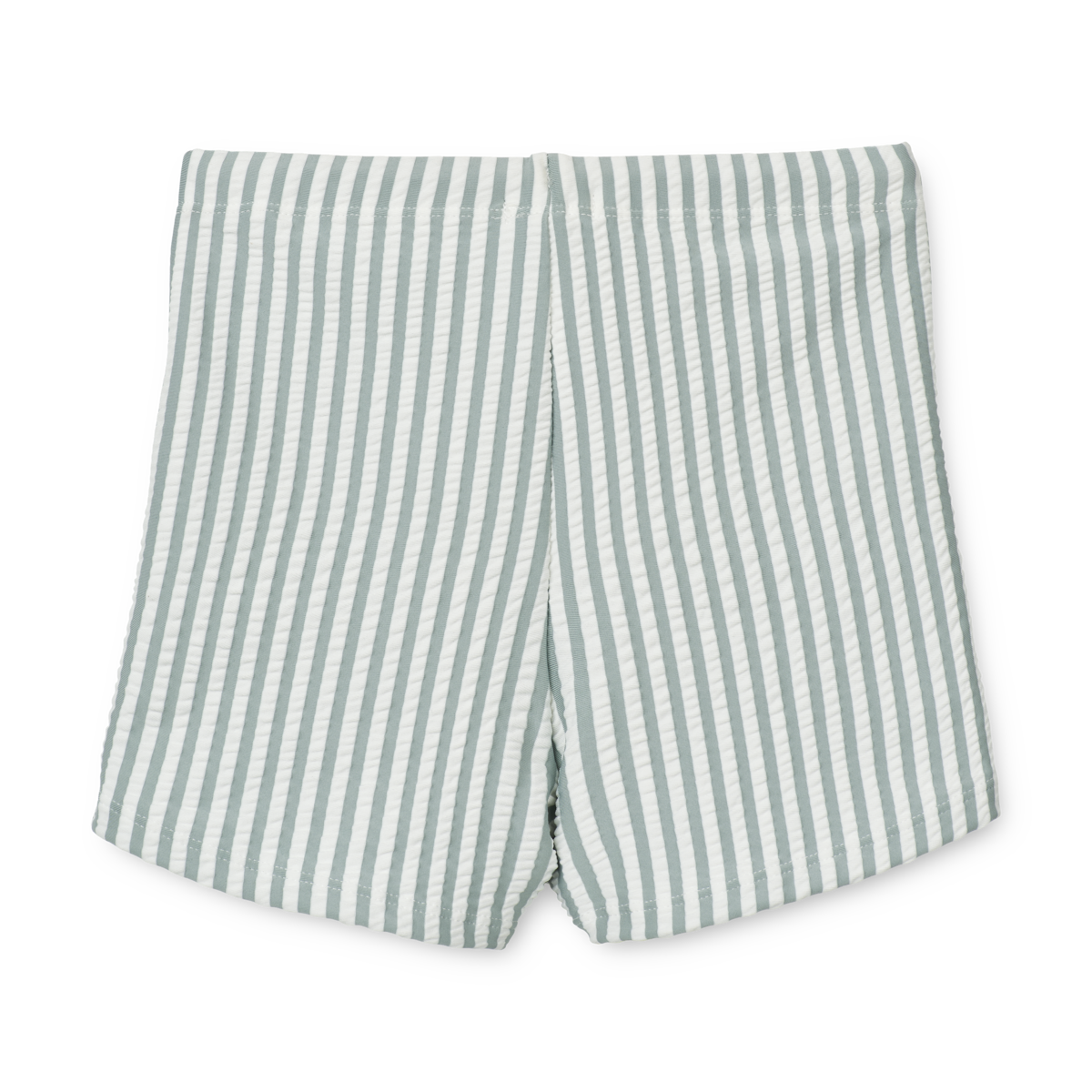 Liewood Otto Seersucker Swimsuit | Y/D Stripe: Sea Blue/White