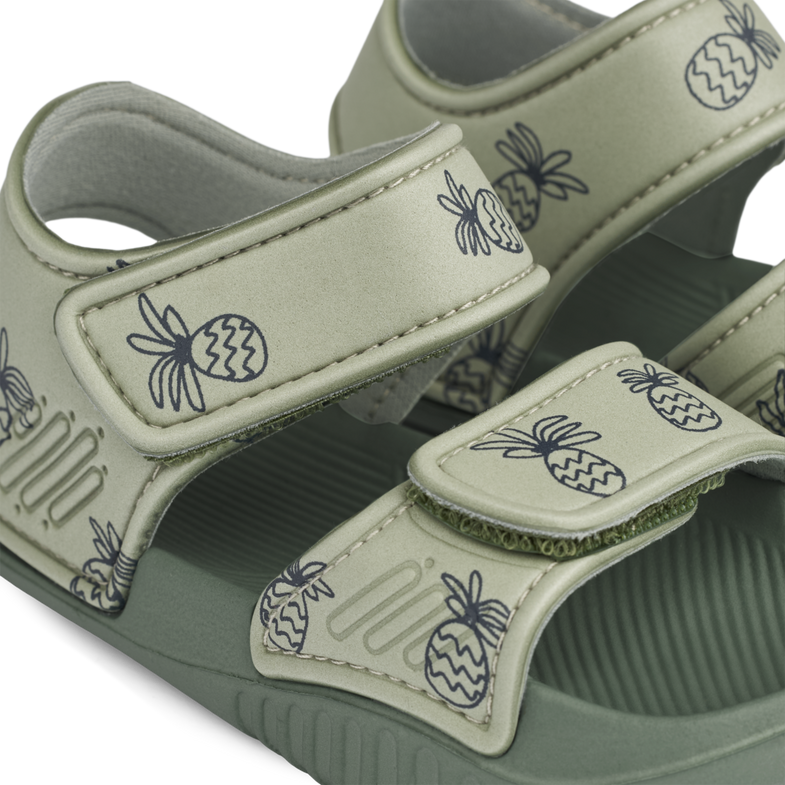 Liewood Blumer Sandals with print | Pineapples /Tea