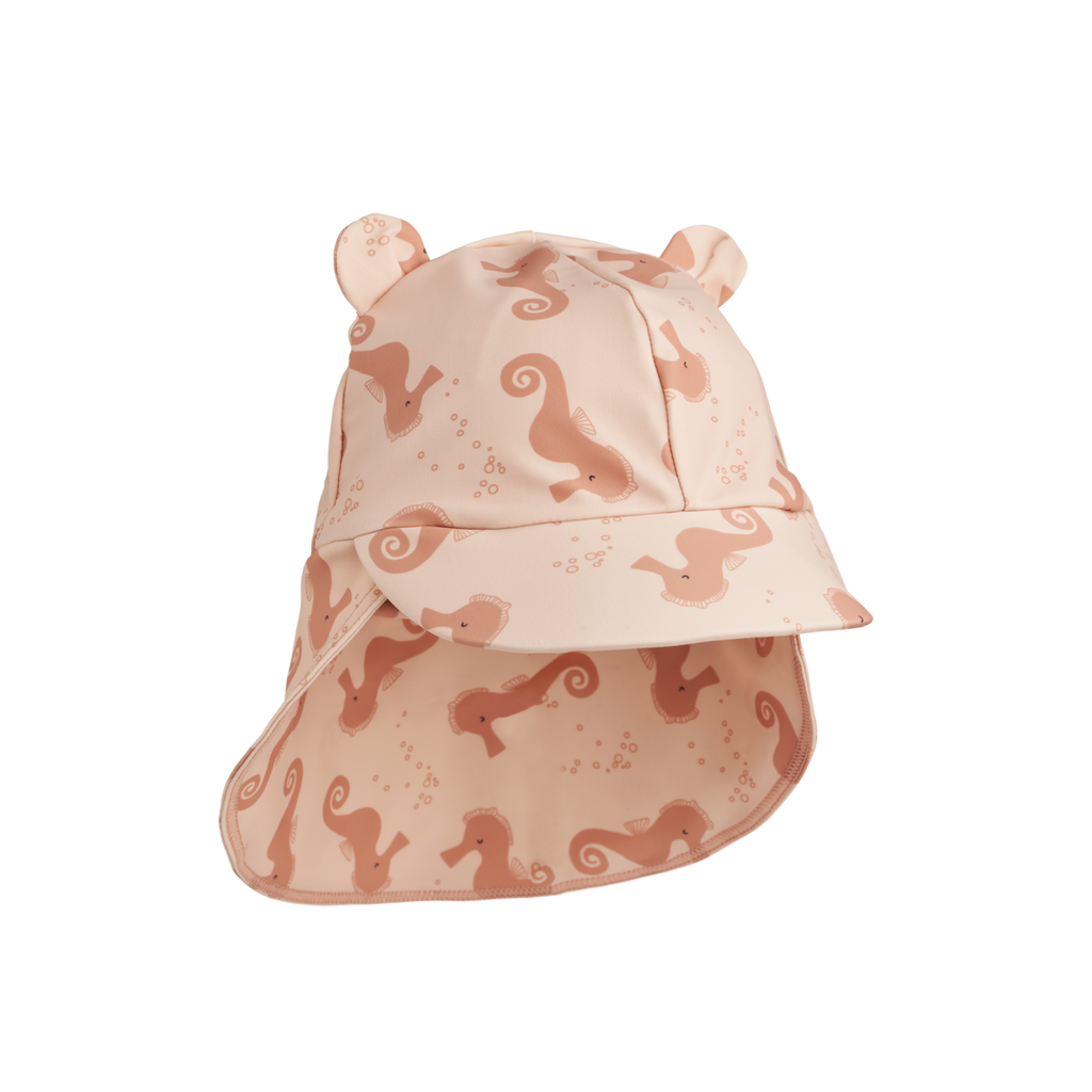 Liewood Senia Sun Hat With Ears | Seahorse /Apple blossom