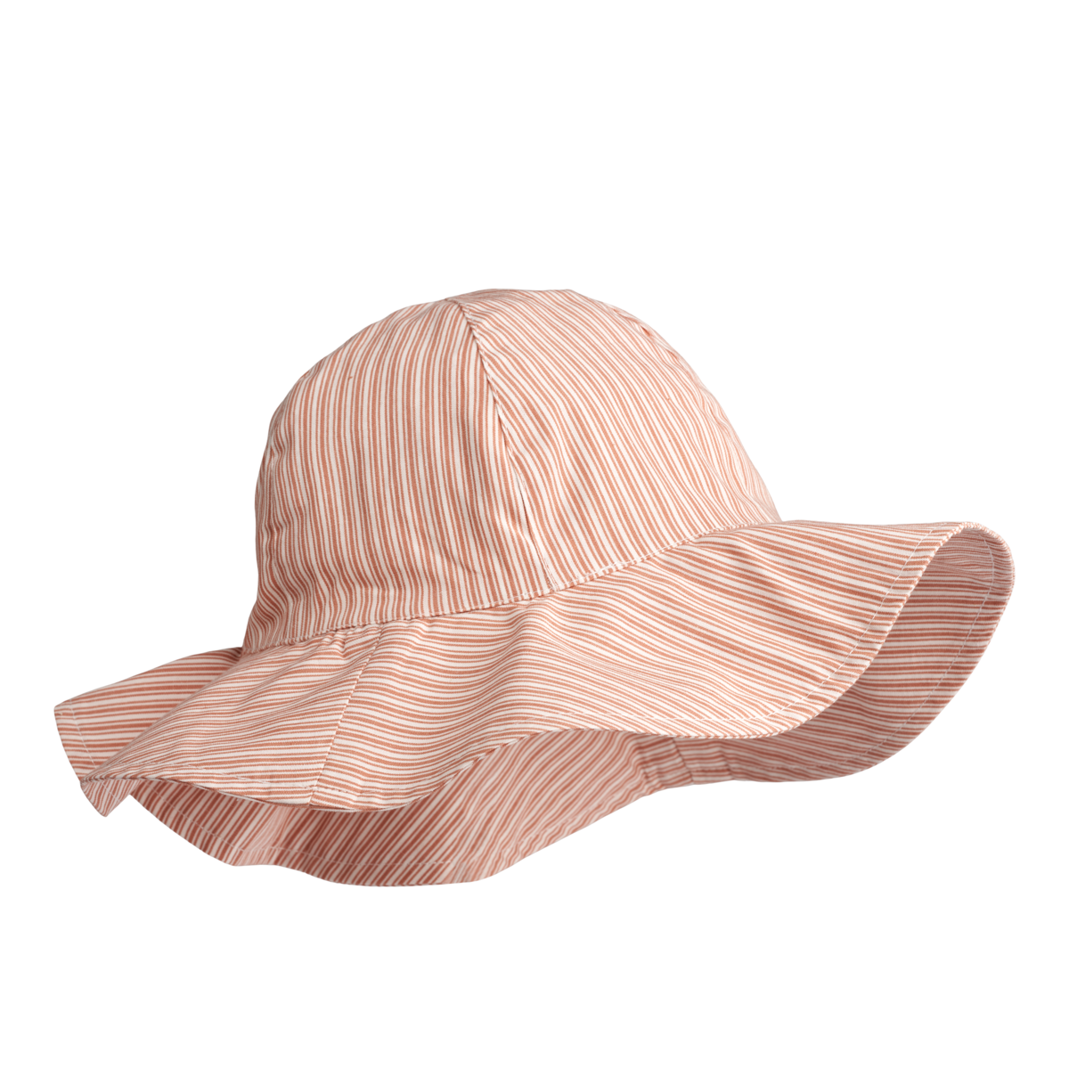 Liewood Amelia Seersucker Sun Hat | Y /D Stripe Tuscany Rose /Creme de la Creme