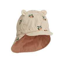 Liewood Gorm Reversible sun hat with Ears | Peach Seashell /Pale Tuscany