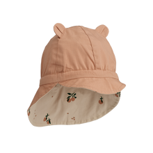 Liewood Gorm Reversible sun hat with Ears | Peach Seashell /Pale Tuscany