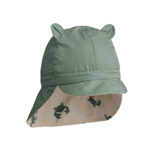 Liewood Gorm Reversible sun hat with Ears | Crab Sandy /Pepppermint