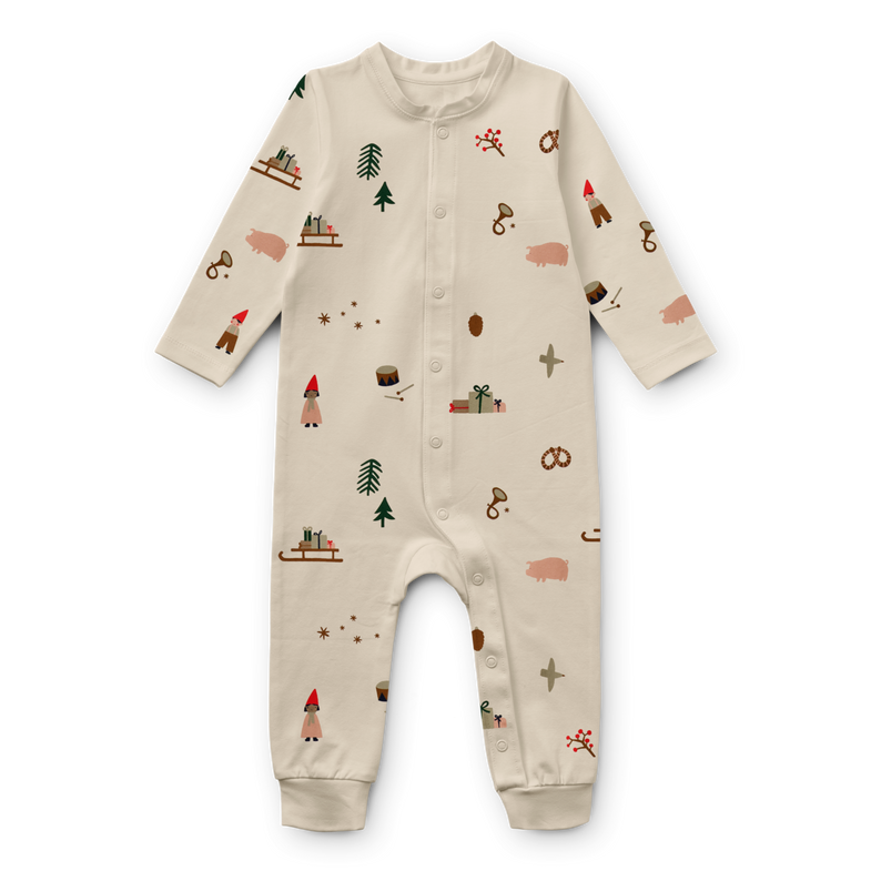 Liewood Birk Pajama Jumpsuit | Holiday - Sandy