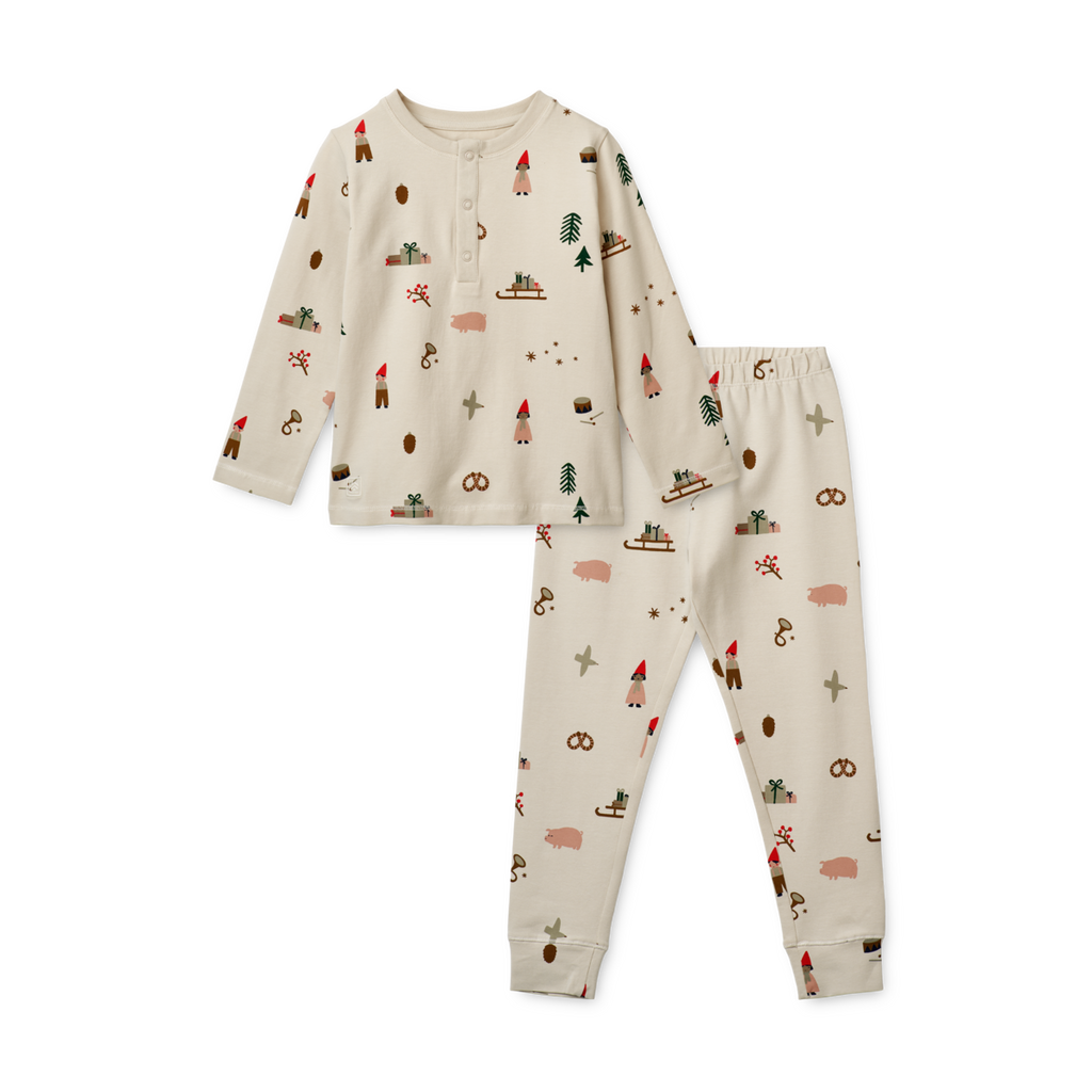 Liewood Wilhelm Pajama Set | Holiday Sandy