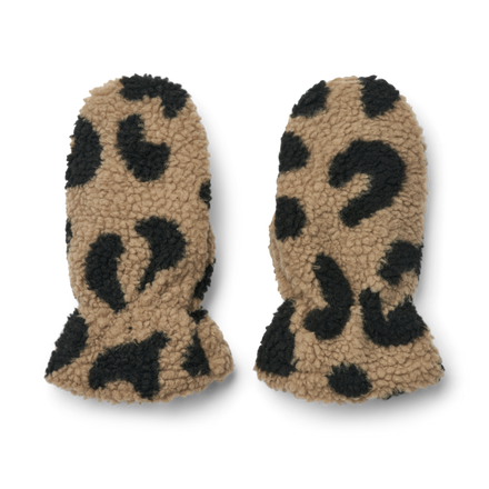 Liewood Grethe Pile Gloves | Mega Leo /Oat mix