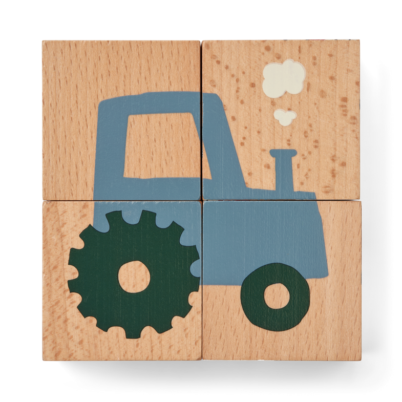 Liewood Aage Block puzzle | Vehicle /Nature