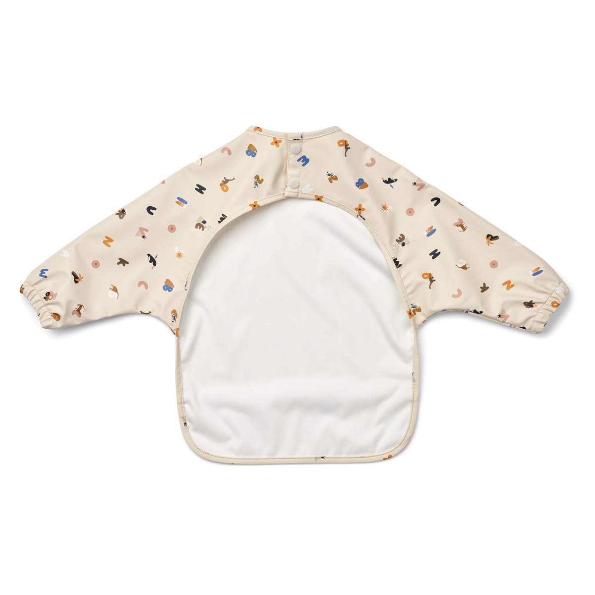 Liewood Merle Cape Bib with sleeves | Alphabet /Sandy