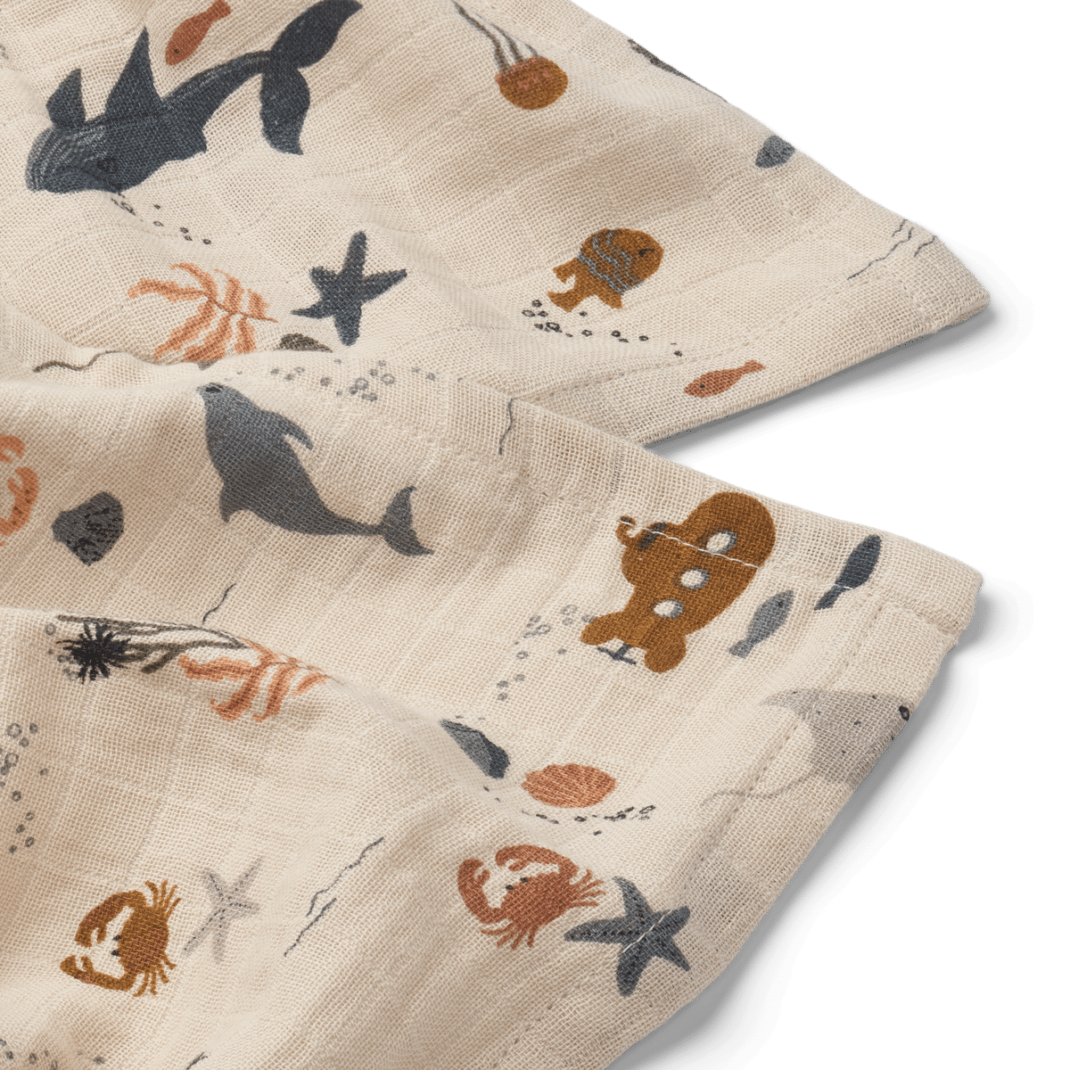 Liewood Lewis Hydrophilic Cloth 2-Pack | Sea Creature /Sandy