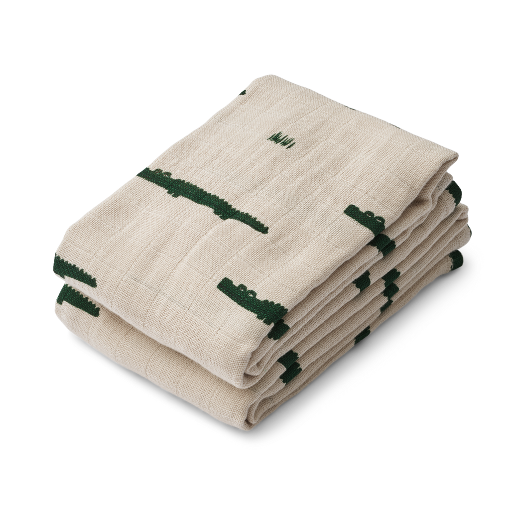 Liewood Lewis Muslin Sheet 2-Pack | Carlos /Sandy