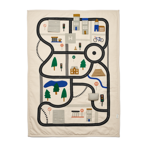 Liewood Adonna Activity Blanket | Road Map /Sandy