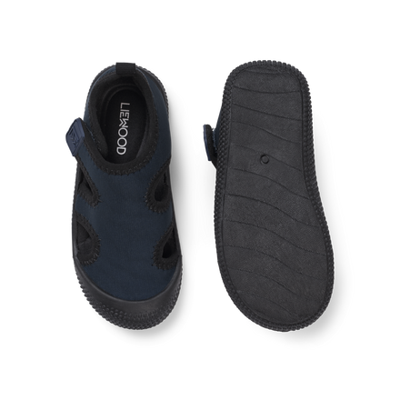 Liewood Sigurd Water Shoes | Black /Classic Navy