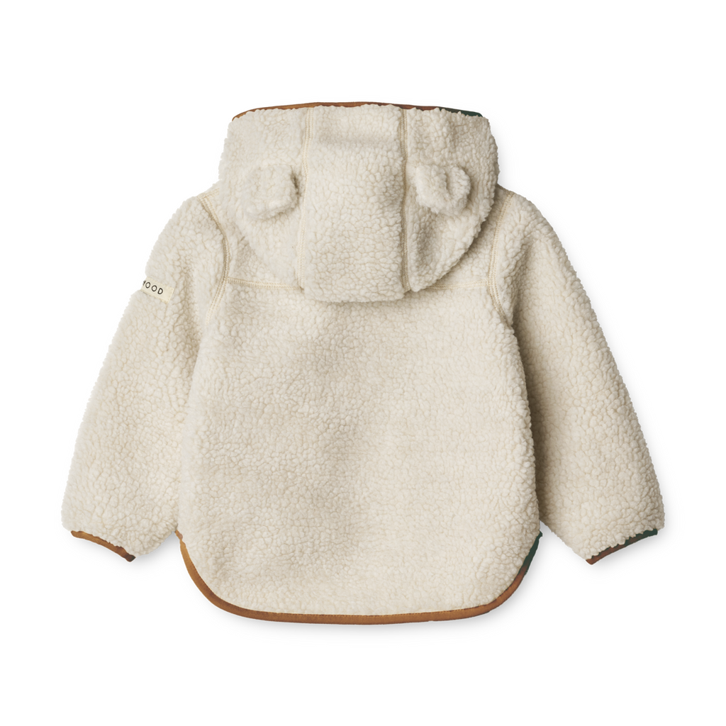 Liewood Mara Pile Jacket With Ears | Sandy /golden caramel mix