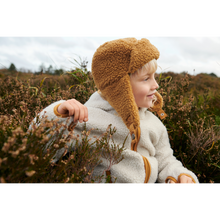 Liewood Mara Pile Jacket With Ears | Sandy /golden caramel mix