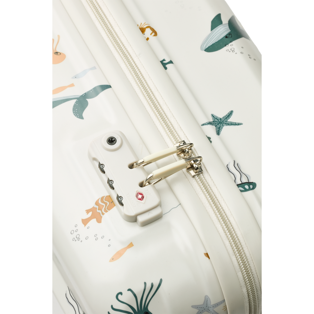 Liewood Hollie Hardcase Suitcase | Sea creature /Sandy