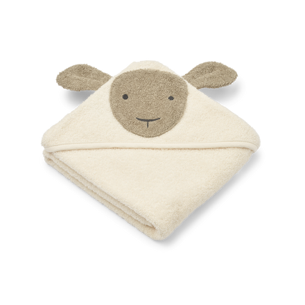 Liewood Albert Sheep Hooded Towel | Creme de la creme