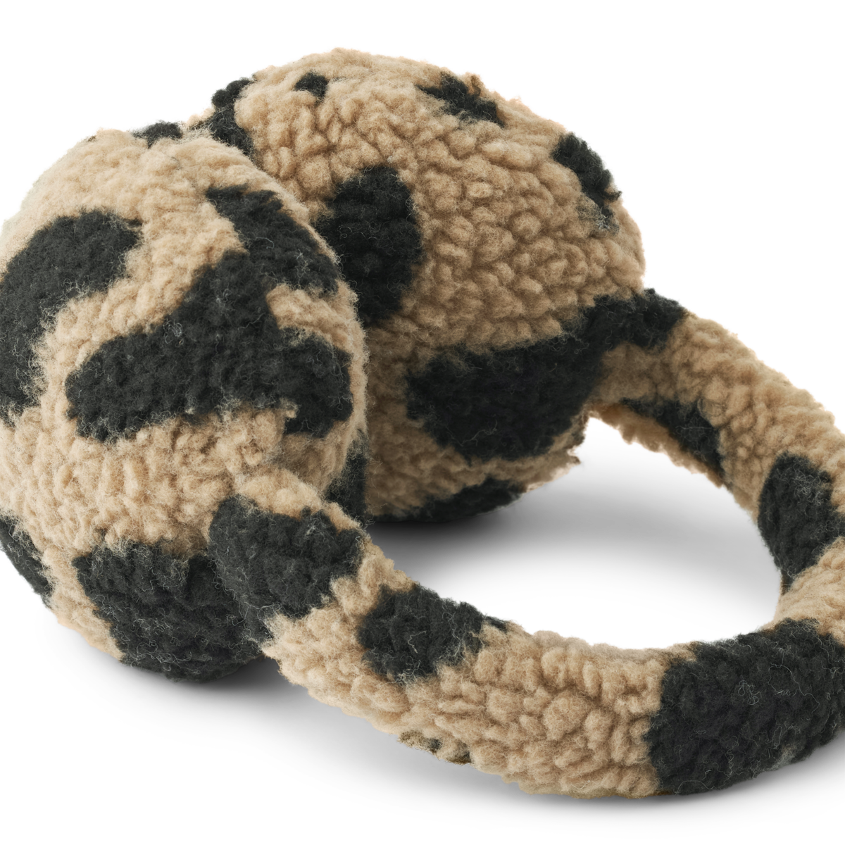 Liewood Albero Pile Ear Warmers | Mega Leo /Oat mix