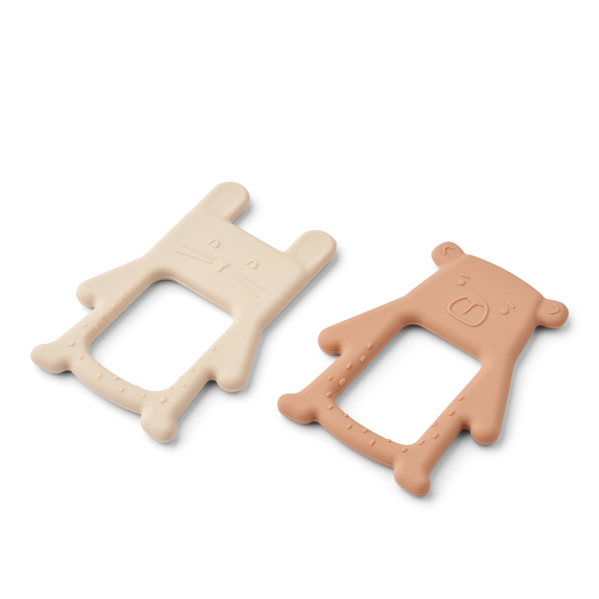 Liewood Jonathan Classic Teething Toy 2-Pack | Tuscany rose /Apple blossom