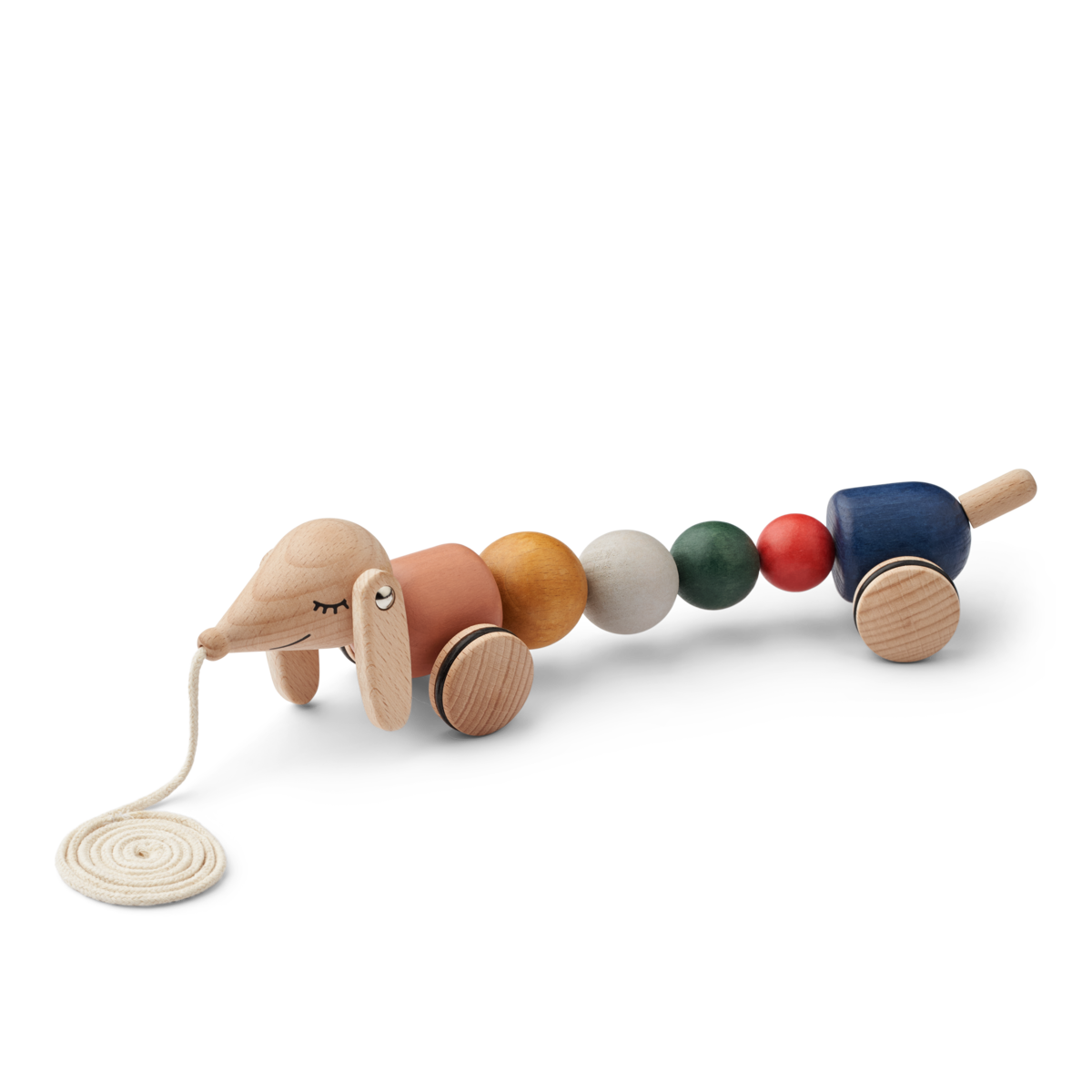 Liewood Barthes Pull Toy | Golden caramel multi mix