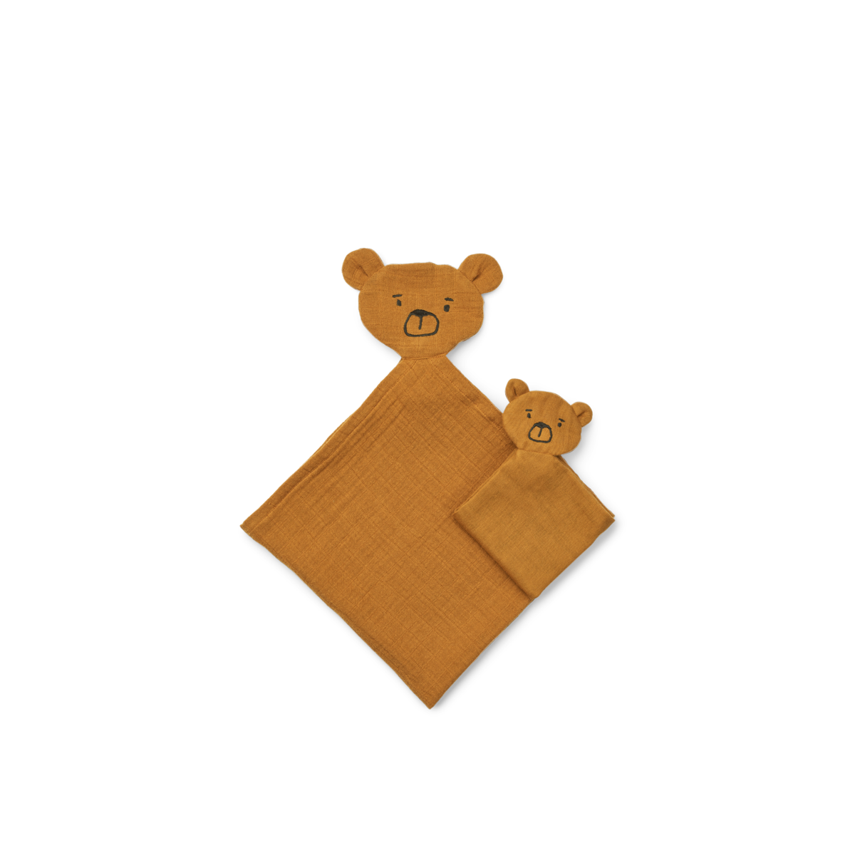 Liewood Alya Bear Cuddle Cloth Set | Golden caramel