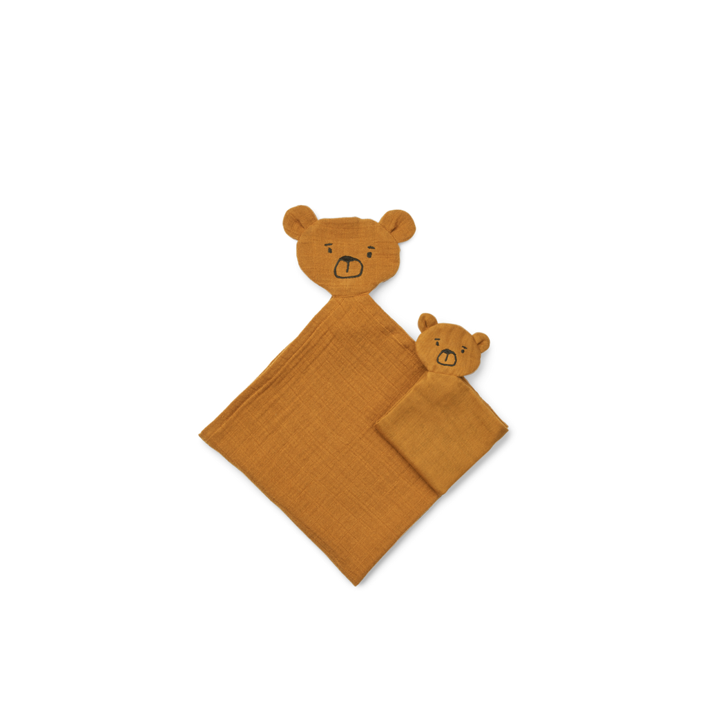 Liewood Alya Bear Cuddle Cloth Set | Golden caramel