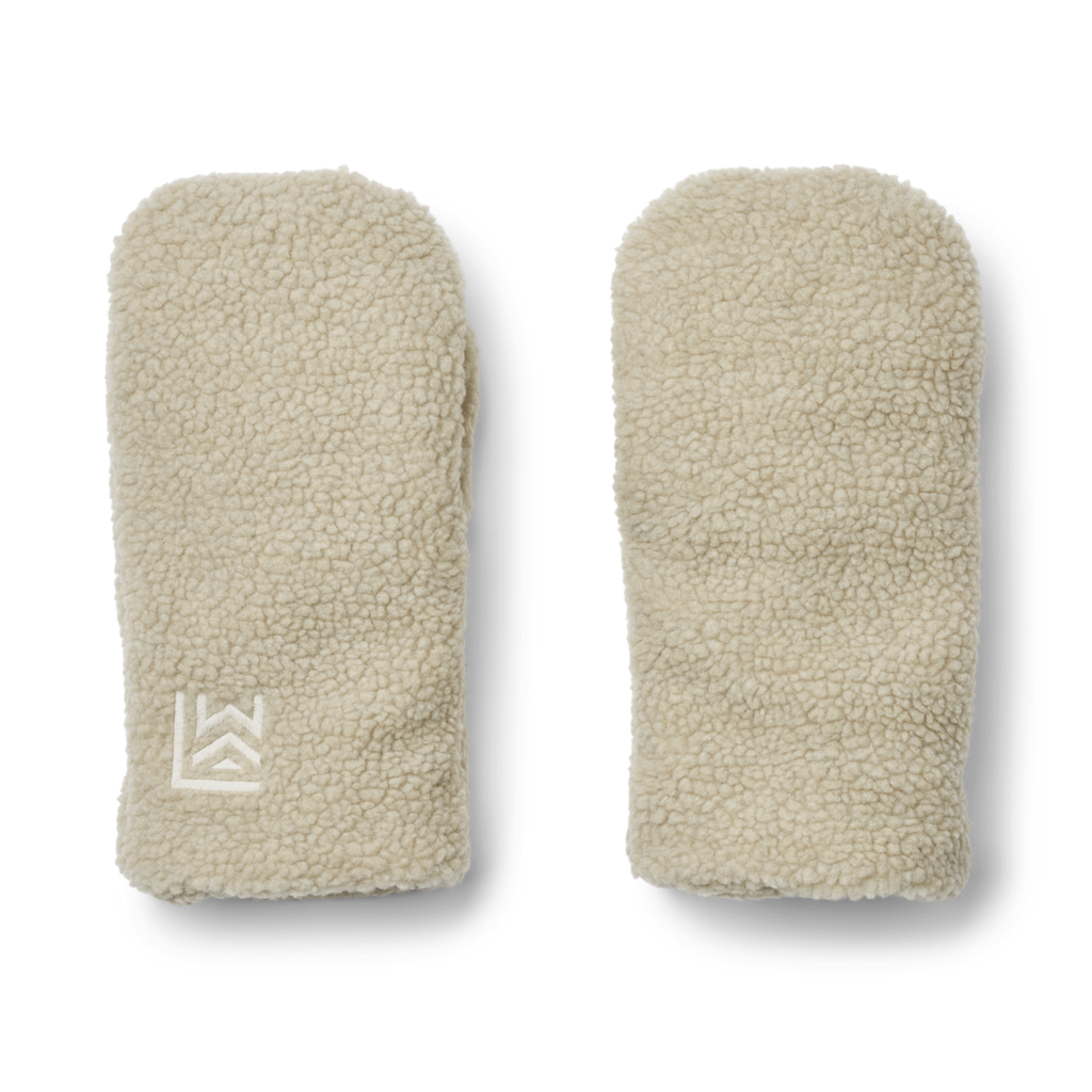 Liewood Veronika Adult Pile Buggy Mittens| Fog