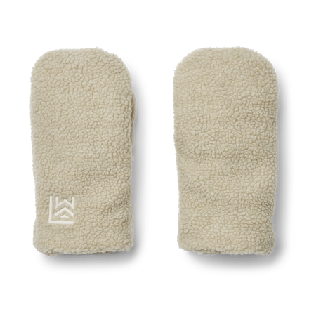 Liewood Veronika Adult Pile Buggy Mittens| Fog