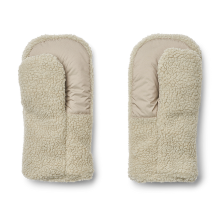 Liewood Veronika Adult Pile Buggy Mittens| Fog