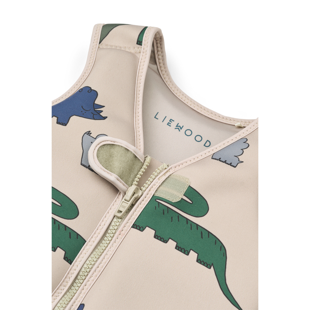 Liewood Dove Life Jacket | Dinosaurs /Fog