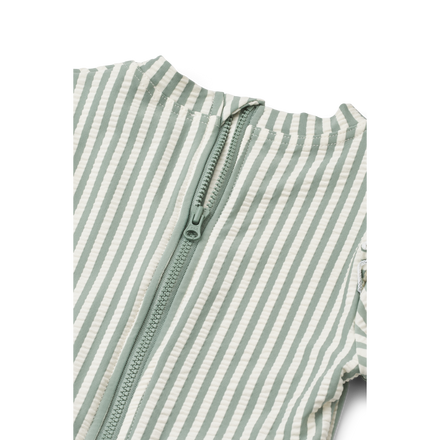 Liewood Sille Seersucker Swimsuit | Y/D stripe Peppermint /Creme de la creme