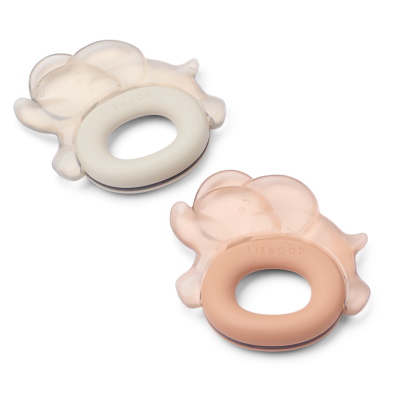 Liewood Rita Elephant Cooling Teething Toy 2-Pack | Pale Tuscany /Sandy