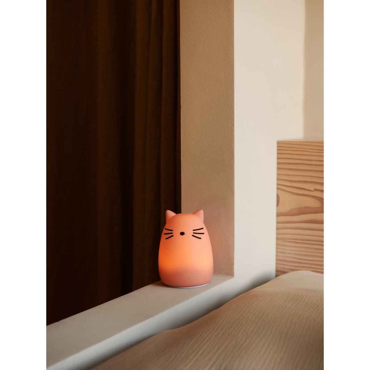 Liewood Winston Cat Night Lamp | Cat Rose