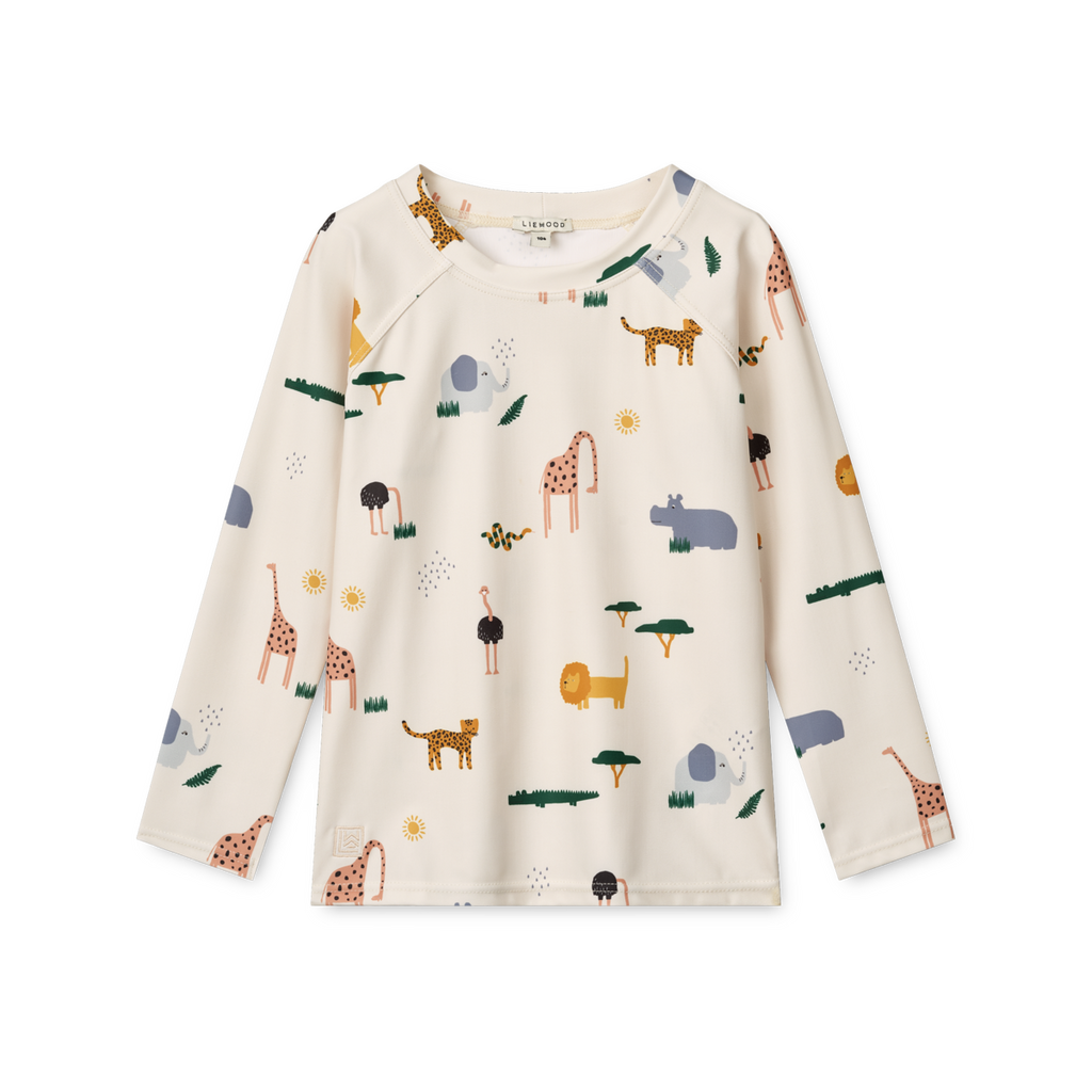 Liewood Noah Long Sleeve Swim T-shirt | Safari sandy mix