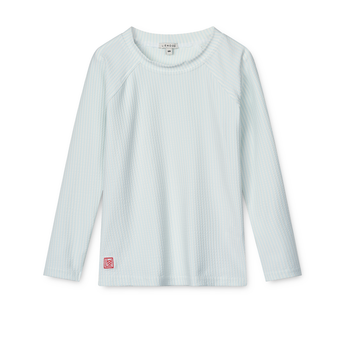 Liewood Noah Seersucker Long Sleeve Swim T-shirt | Y/D stripe Pure sky /Creme de la creme