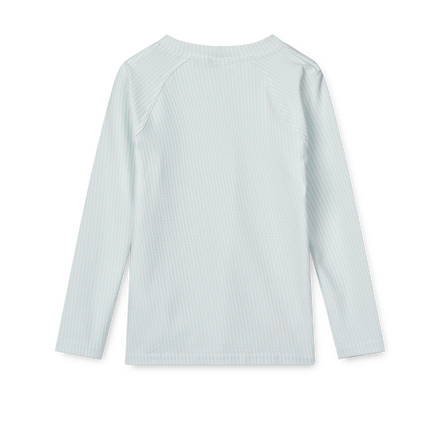 Liewood Noah Seersucker Long Sleeve Swim T-shirt | Y/D stripe Pure sky /Creme de la creme