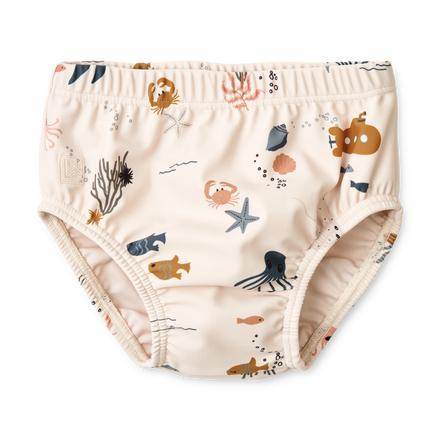 Liewood Anthony Baby Swimming Trunks | Sea creature /Sandy