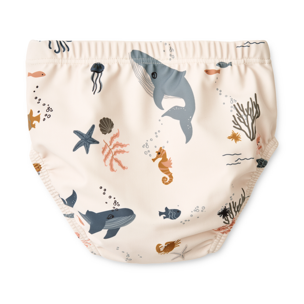 Liewood Anthony Baby Swimming Trunks | Sea creature /Sandy