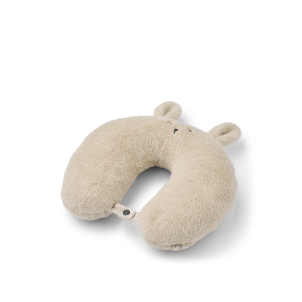 Liewood Alto Rabbit Travel Neck Support Cushion | Fog