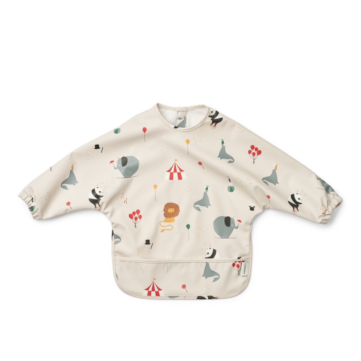 Liewood Merle Bib With Sleeves | Circus /Sandy