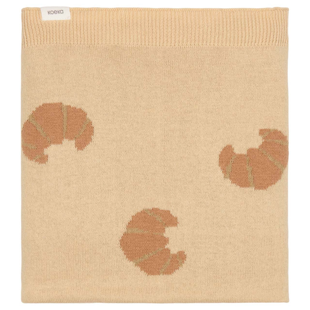 Koeka Cot Blanket You Bake Me Happy 100x140 | Sand