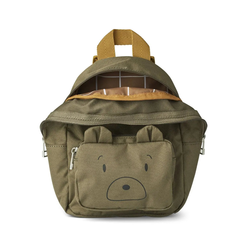 Liewood Saxo Mini Backpack | Mr. Bear Khaki