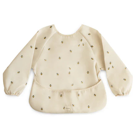Mushie Bib With Long Sleeves | Bees